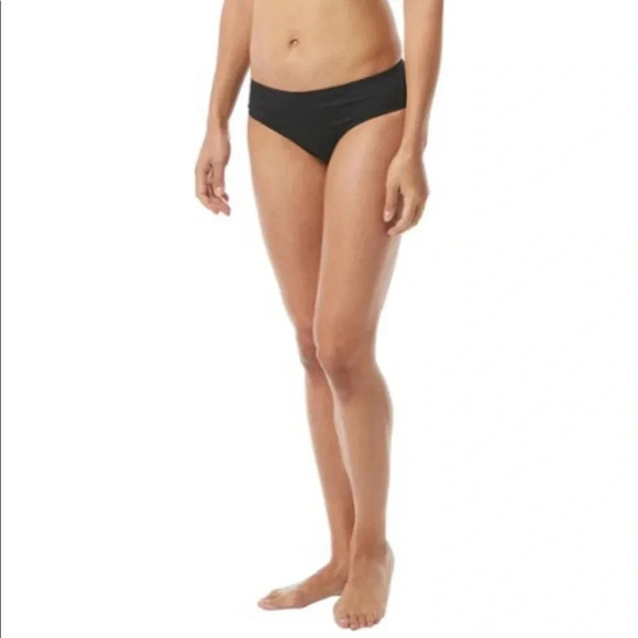 TYR Women’s 16 Solid Mid-Rise Swimsuit Bottoms Size 16 Black NWT Chlorine Proof - Picture 8 of 9